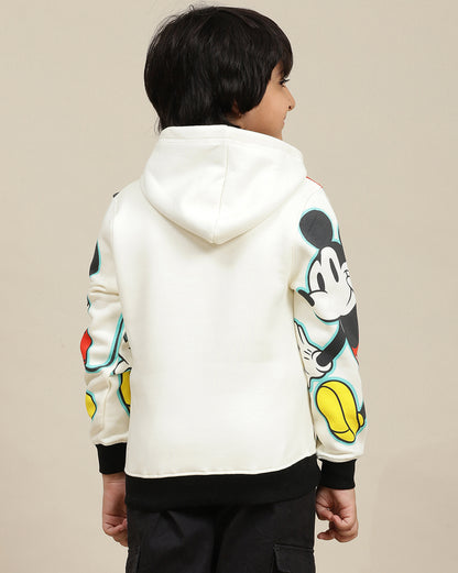 Mickey & Friends Printed Regular Fit Hoodie For Boys