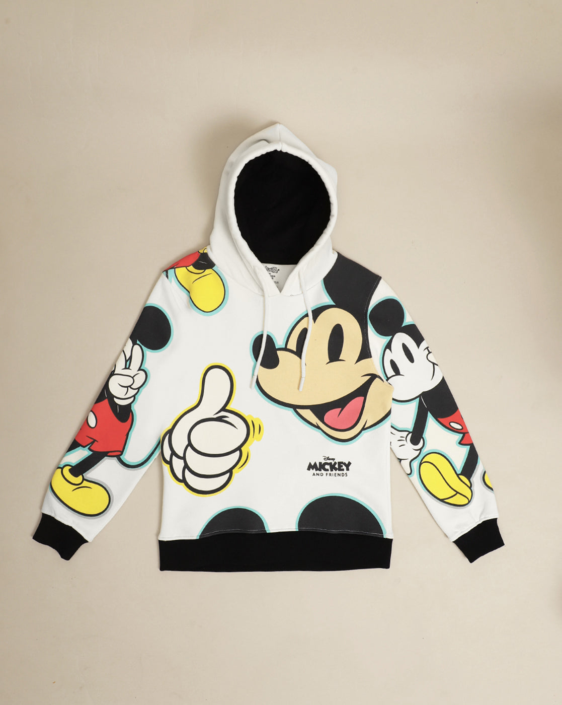 Mickey & Friends Printed Regular Fit Hoodie For Boys