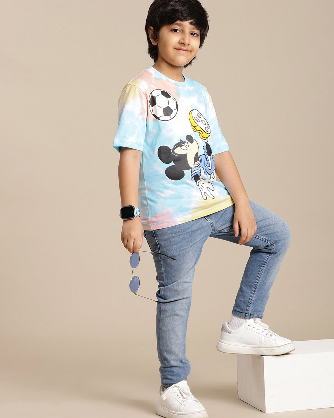 Mickey & Friends Printed Regular Fit Tshirt For Boys