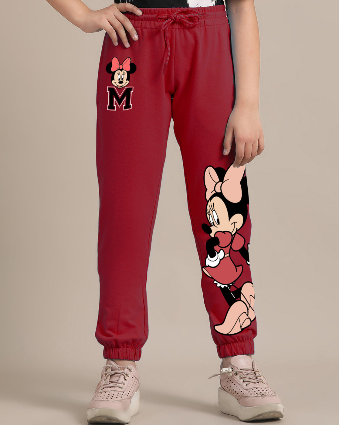 Mickey & Friends Printed Regular Fit Jogger For Girls