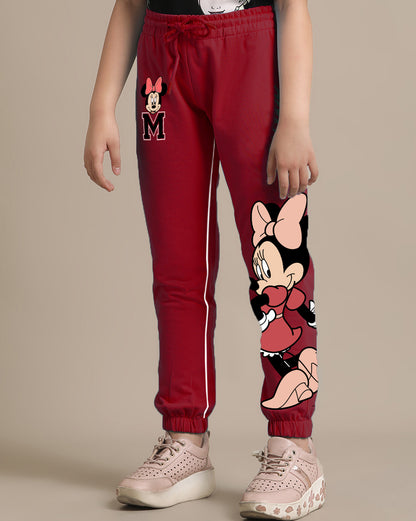 Mickey & Friends Printed Regular Fit Jogger For Girls