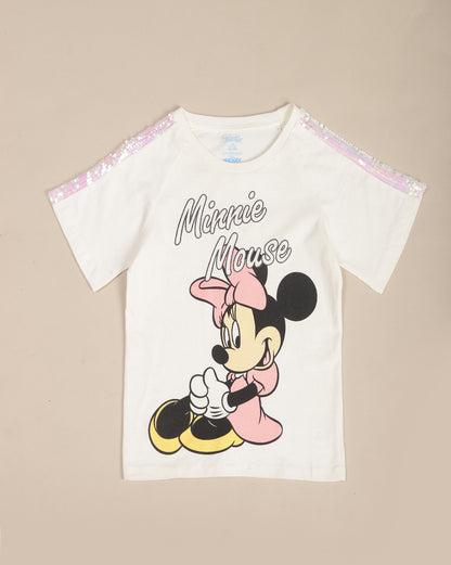 Mickey & Friends Printed Relax Fit Tshirt For Girls