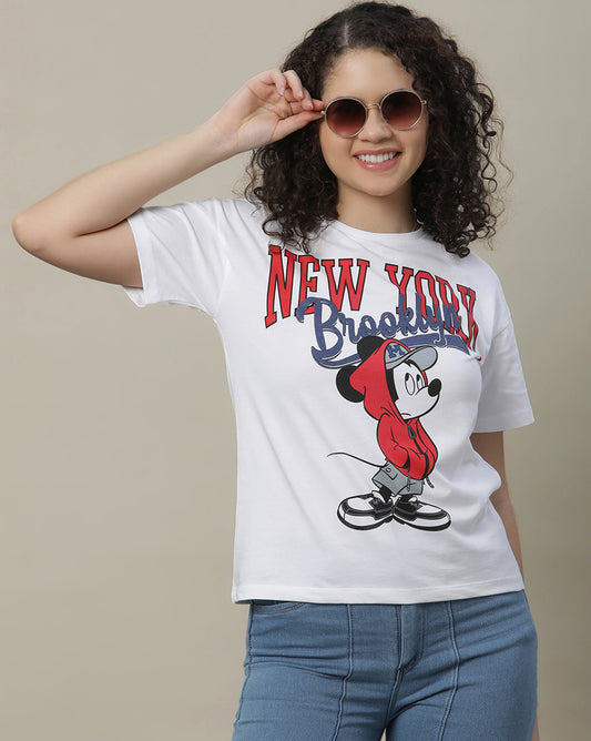 Mickey & Friends Regular Fit Tshirt For Girls