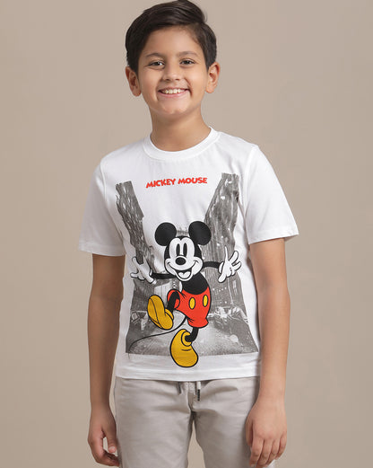 Mickey & Friends Printed Regular Fit Tshirt For Boys