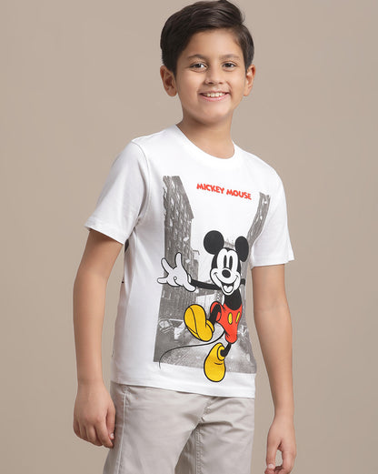 Mickey & Friends Printed Regular Fit Tshirt For Boys