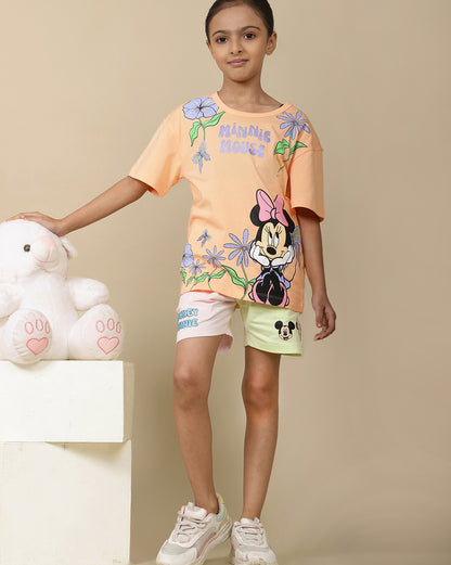 Mickey & Friends Printed oversized Fit Tshirt For Girls