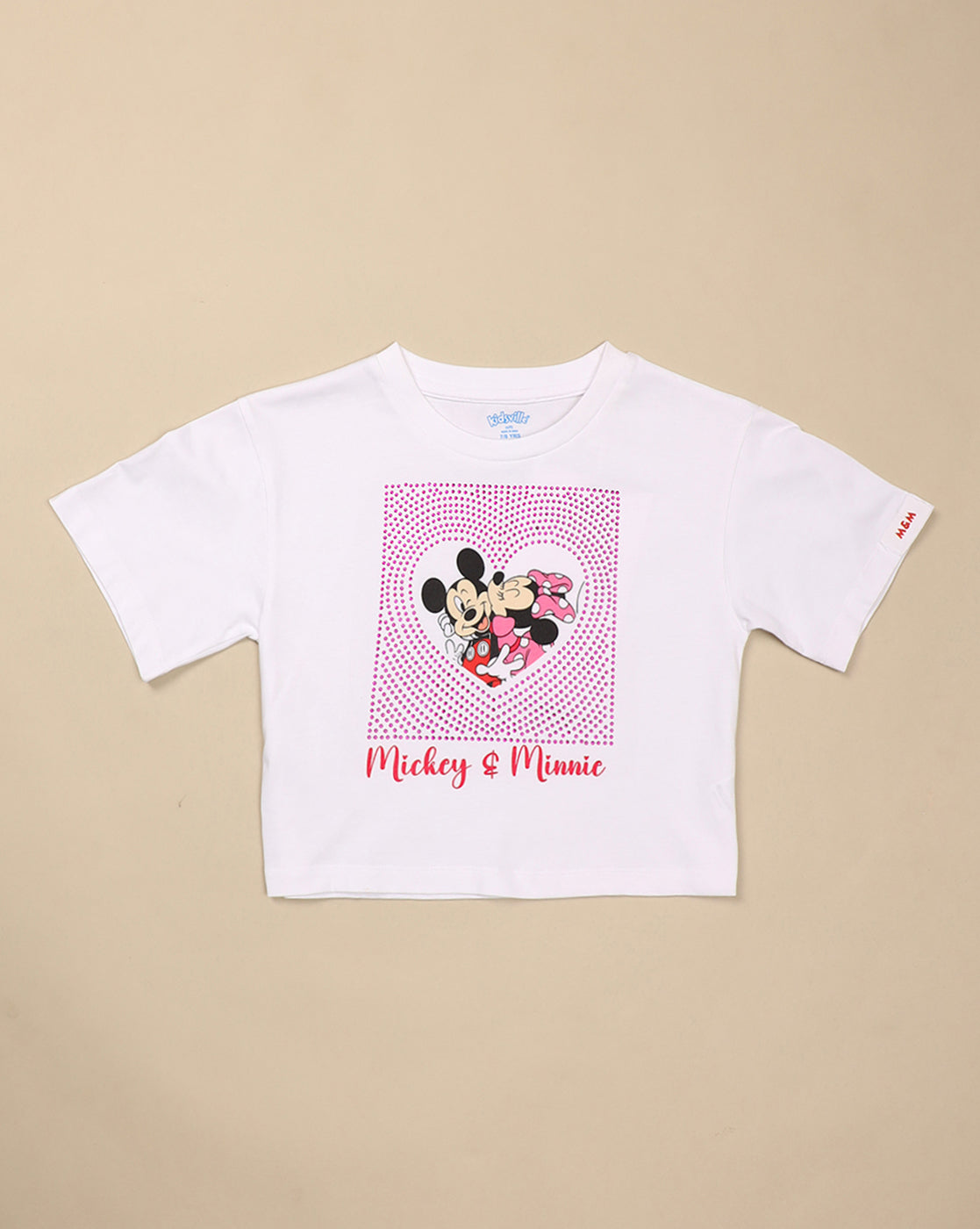 Mickey & Friends Printed Boxy Fit Tshirt For Girls