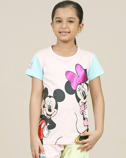 Mickey & Friends Printed Tshirt For Girls