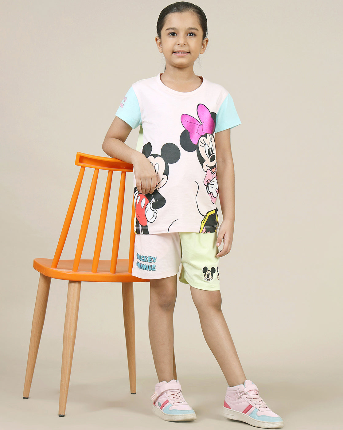 Mickey & Friends Printed Tshirt For Girls