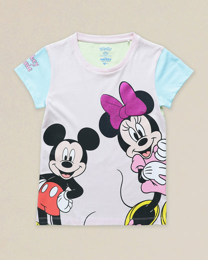 Mickey & Friends Printed Tshirt For Girls