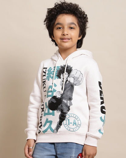 My Hero Academia Printed Regular Fit Hoodie For Boys