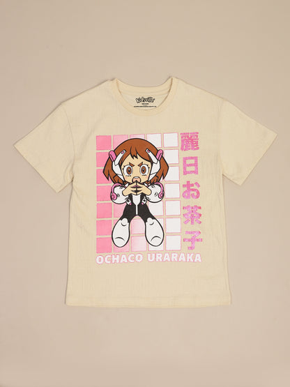 My Hero Academia Printed Relaxed Fit Tshirt For Girls