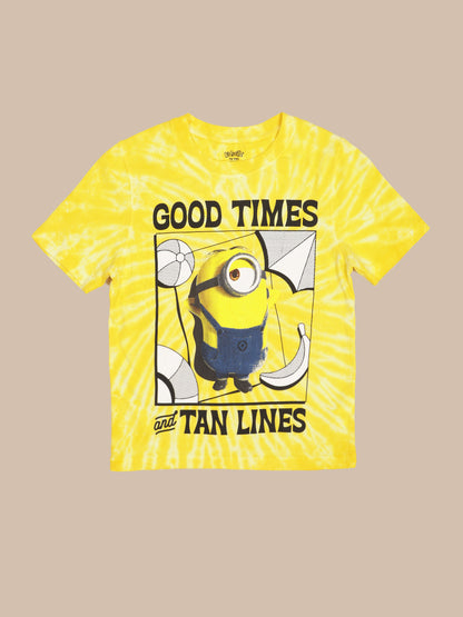 Minions Printed Regular Fit Tshirt For Boys