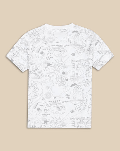 Minions Printed Regular Fit Tshirt For Boys