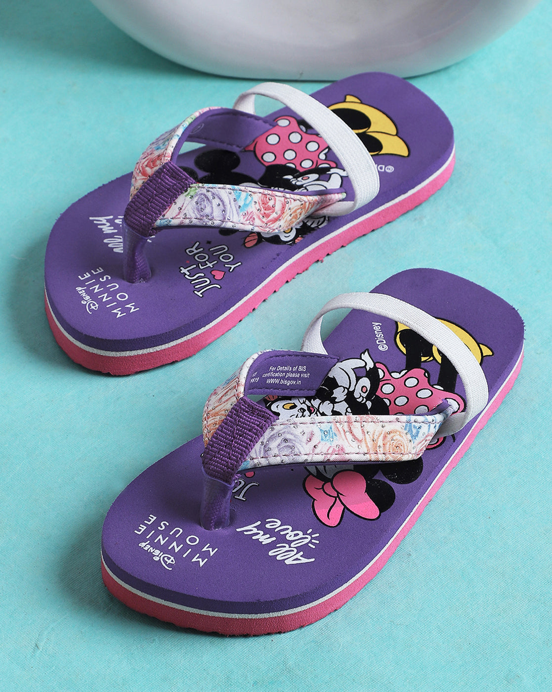 Minnie Printed Flip-Flop For Kids Girls