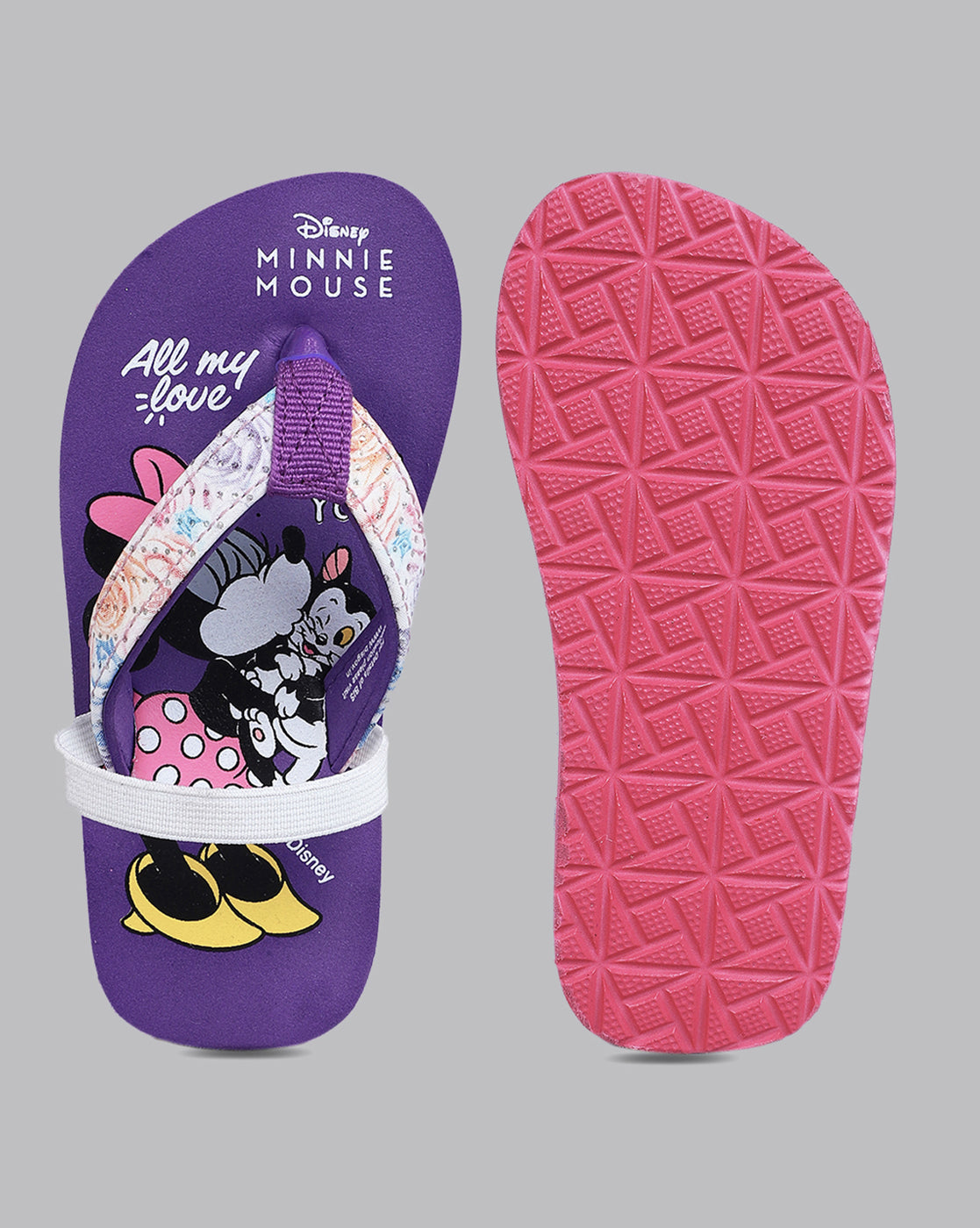 Minnie Printed Flip-Flop For Kids Girls