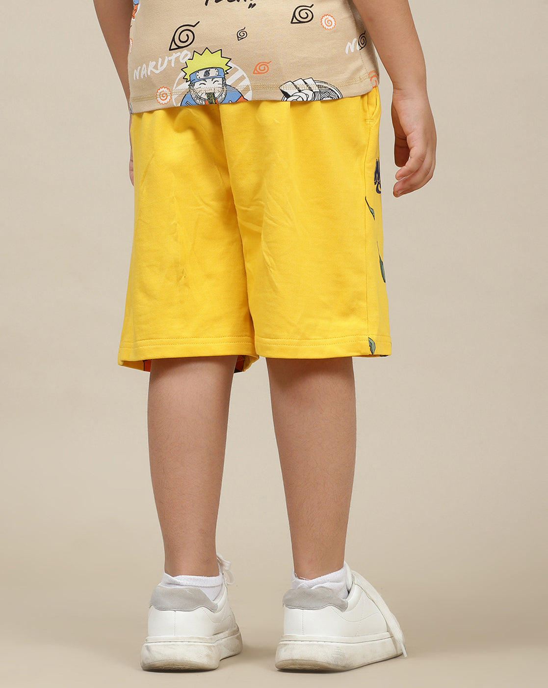 Naruto Printed Regular Fit Shorts For Boys