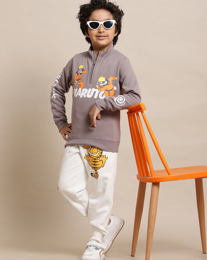 Naruto Printed Sweatshirt For Boys