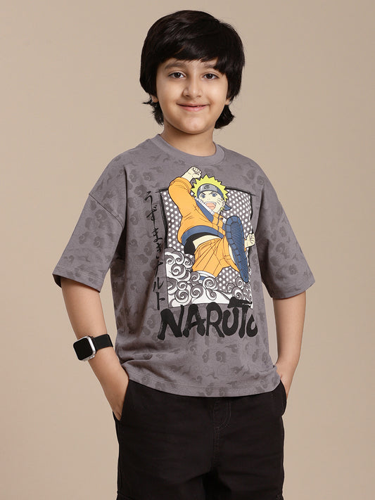 Naruto Printed Regular Fit Tshirt For Boys