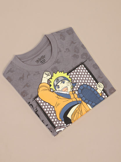 Naruto Printed Regular Fit Tshirt For Boys