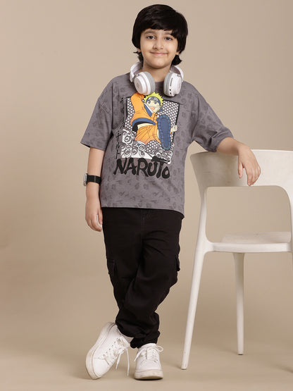 Naruto Printed Regular Fit Tshirt For Boys