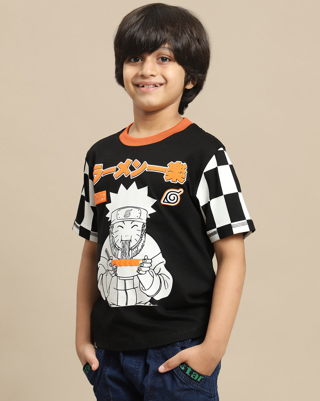 Naruto Printed Regular Fit Tshirt For Boys