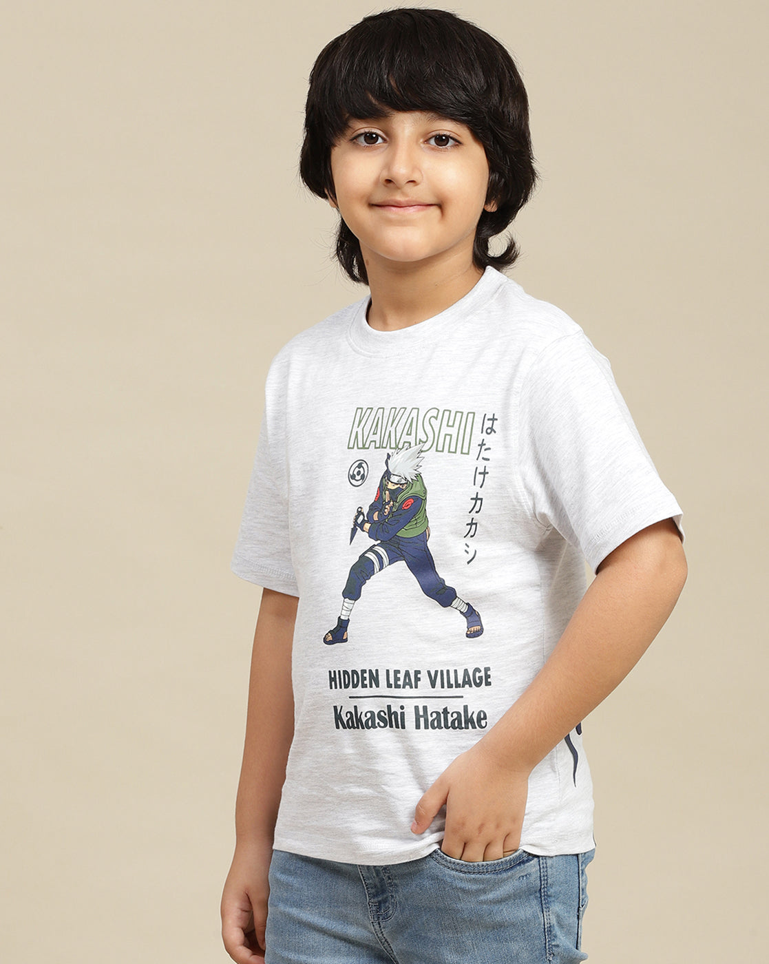 Naruto Printed Regular Fit Tshirt For Boys