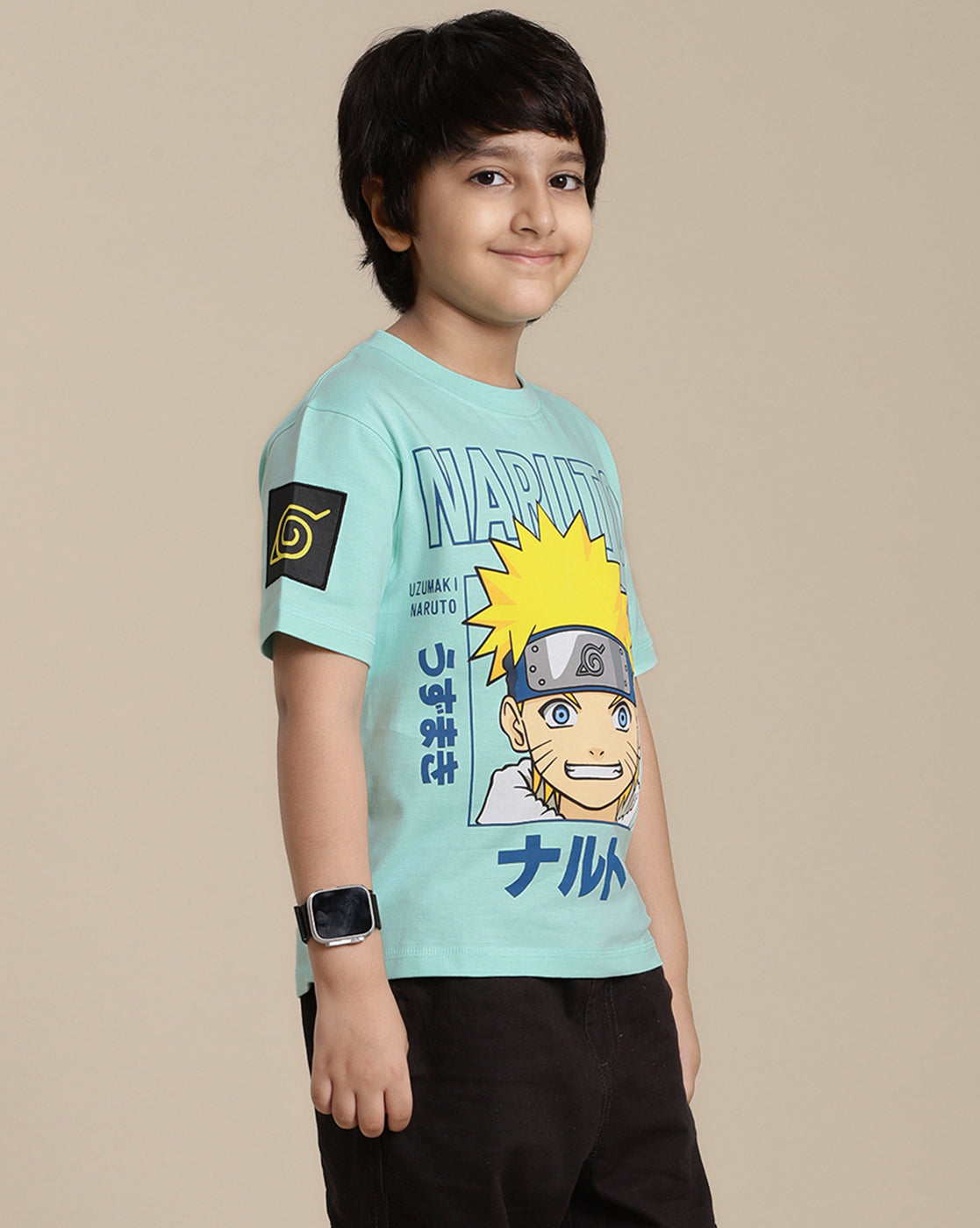 Naruto Printed Regular Fit Tshirt For Boys