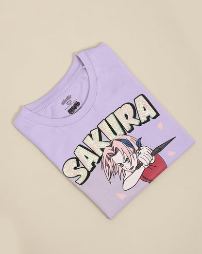 Naruto Printed Relaxed Fit Tshirt For Girls