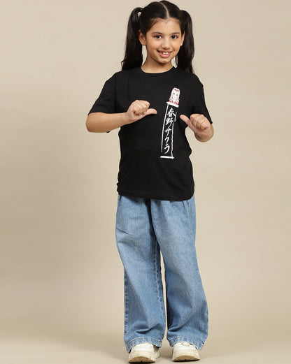 Naruto Printed Relaxed Fit Tshirt For Girls