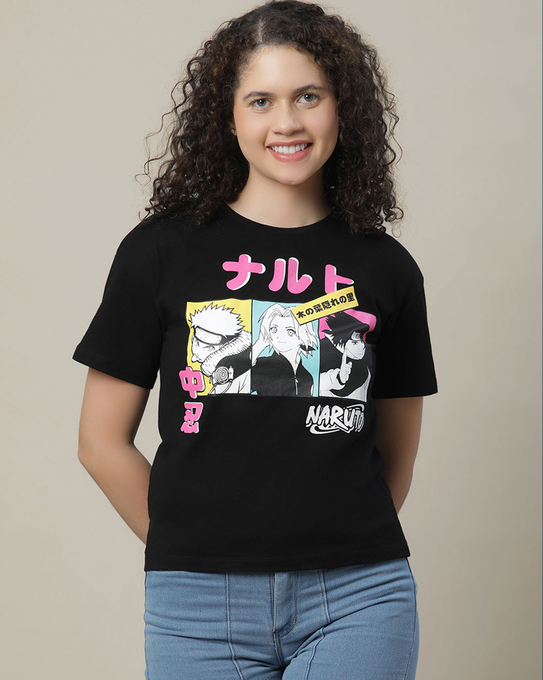 Naruto Regular Fit Tshirt For Girls