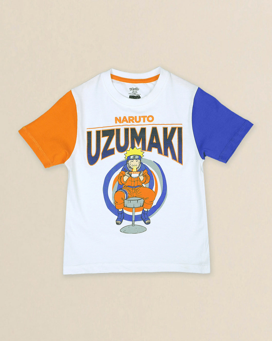 Uzumaki Printed Regular Fit Tshirt For Boys