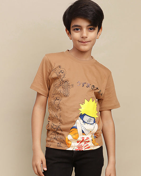 Naruto Printed Regular Fit Tshirt For Boys