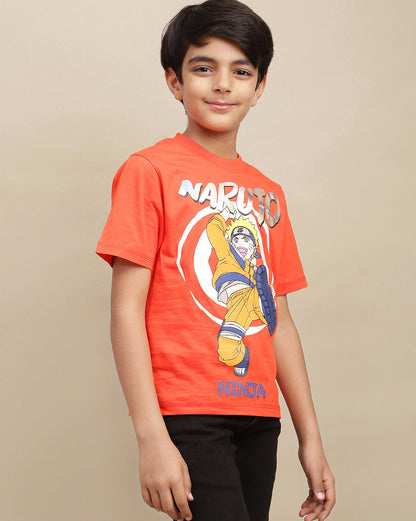 Naruto Printed Regular Fit Tshirt For Boys