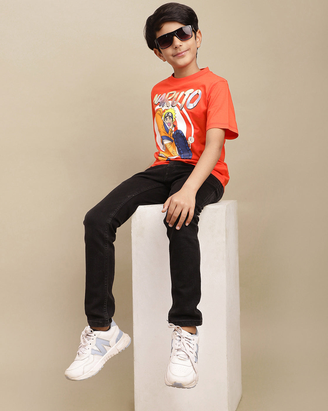 Naruto Printed Regular Fit Tshirt For Boys