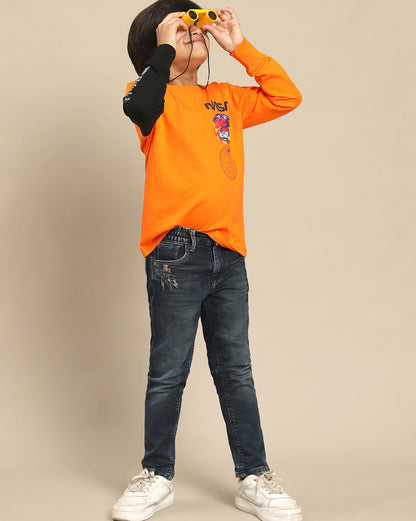 Nasa Printed Regular Fit Sweatshirt For Boys