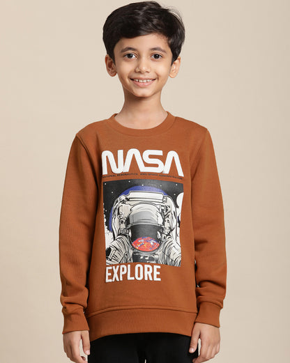 Nasa Printed Sweatshirt For Boys