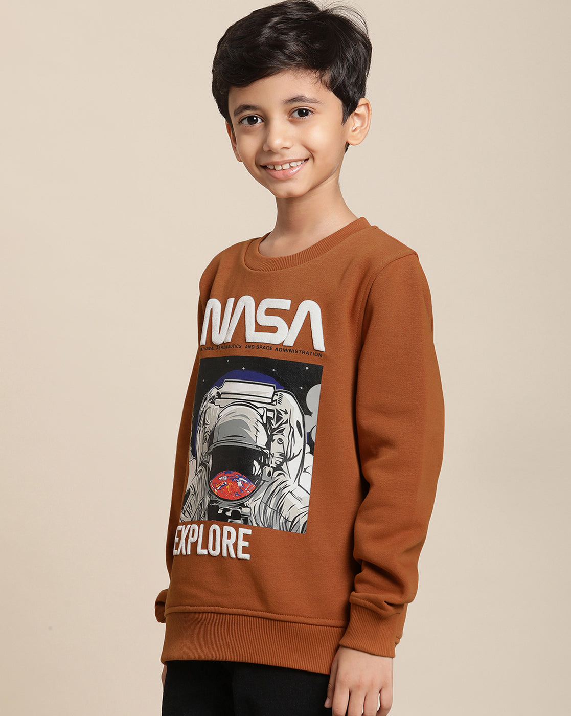 Nasa Printed Sweatshirt For Boys