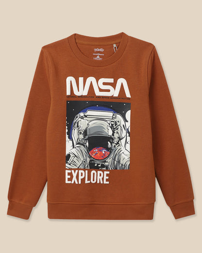 Nasa Printed Sweatshirt For Boys