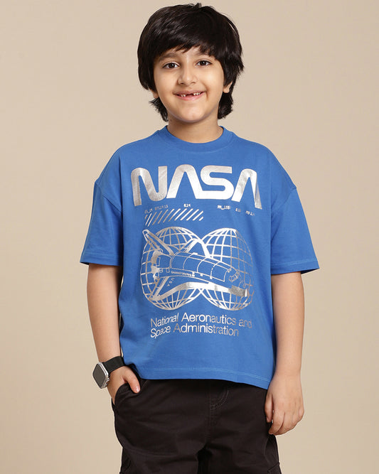 Nasa Printed Oversize Tshirt For Boys