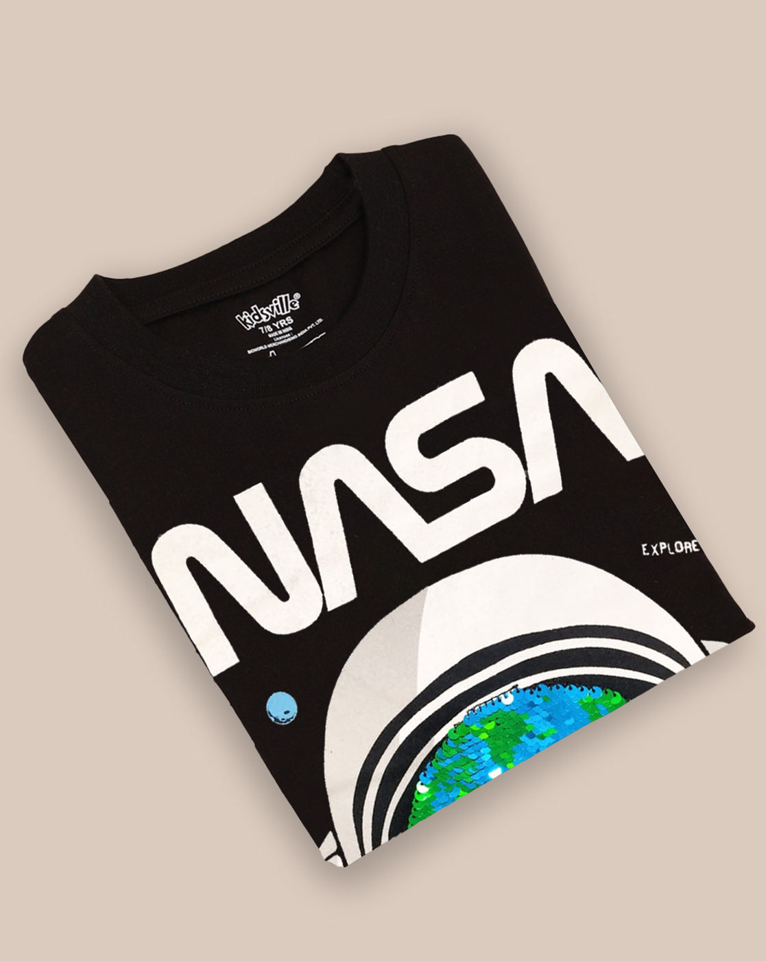 Nasa Printed Regular Tshirt For Boys