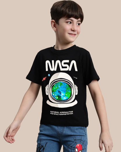 Nasa Printed Regular Tshirt For Boys