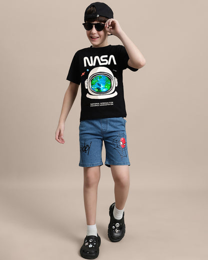 Nasa Printed Regular Tshirt For Boys