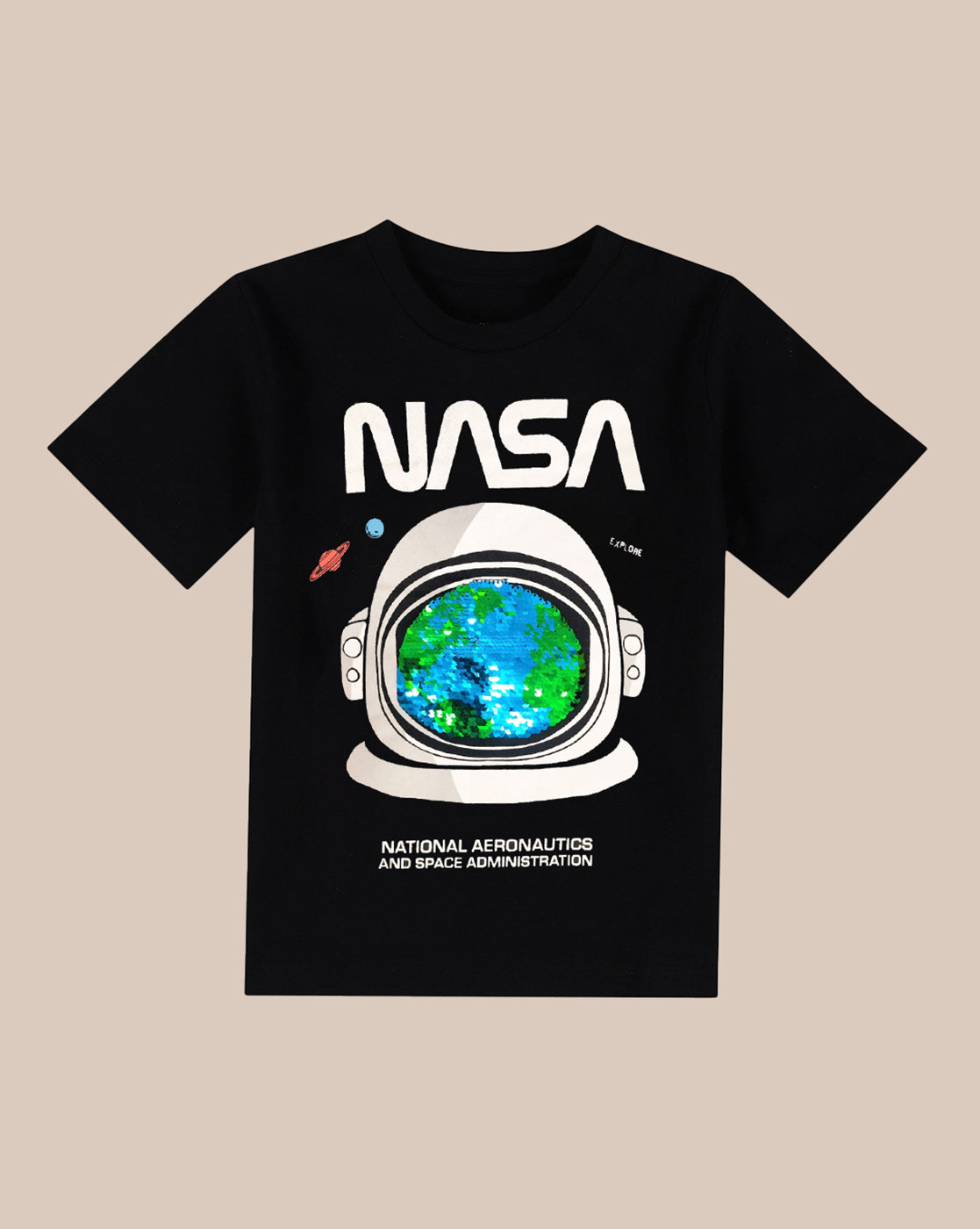 Nasa Printed Regular Tshirt For Boys