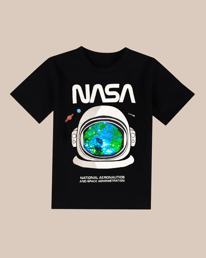 Nasa Printed Regular Tshirt For Boys