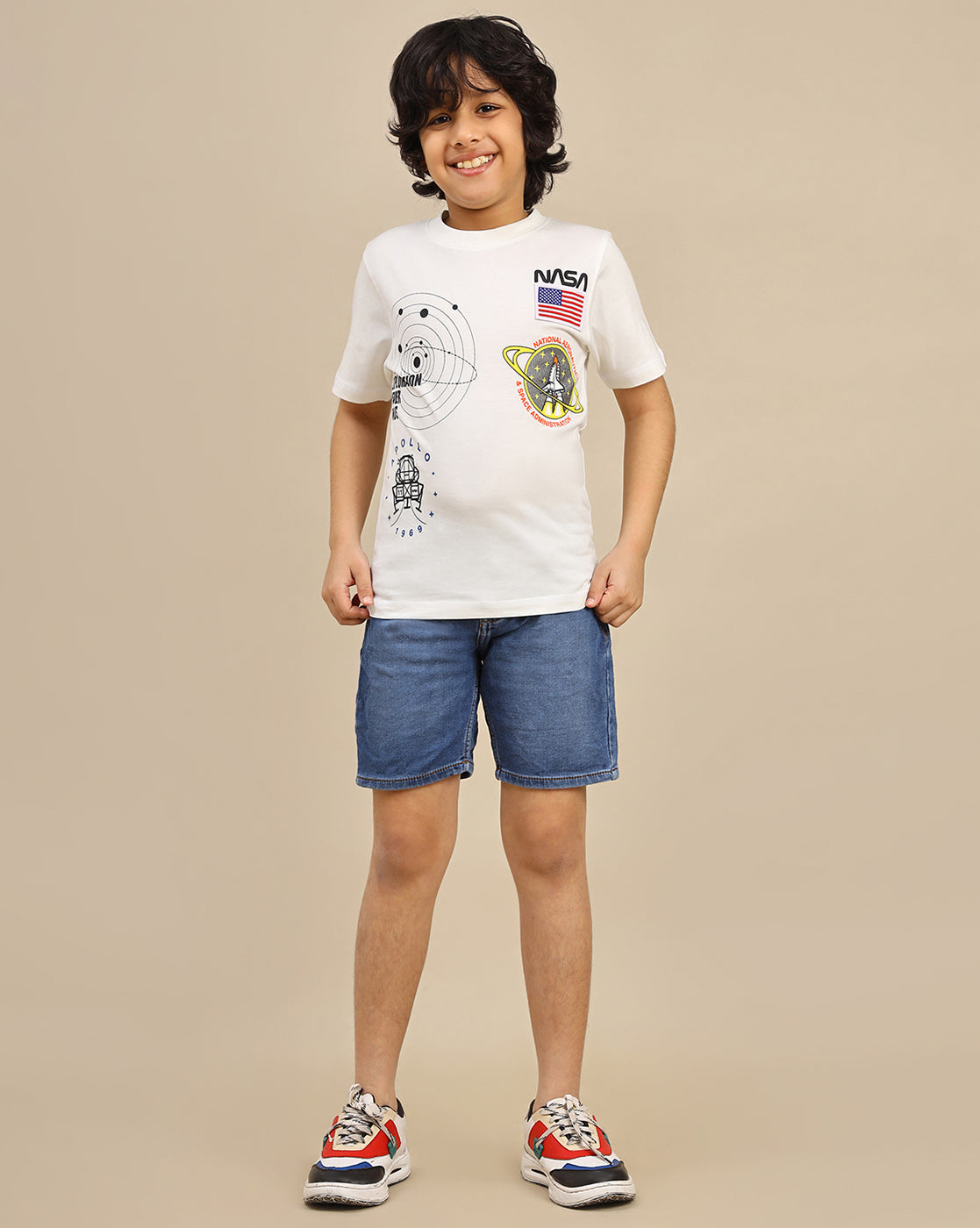 Nasa Printed Regular Fit Tshirt For Boys