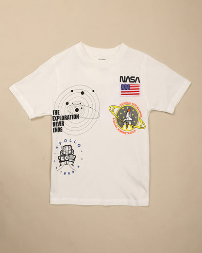 Nasa Printed Regular Fit Tshirt For Boys