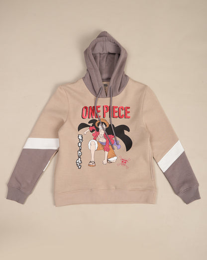 One Piece Printed Regular Fit Hoodie For Boys