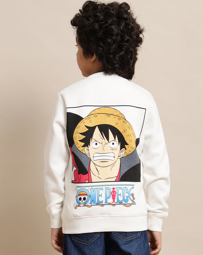 One Piece Printed Regular Fit Sweatshirt For Boys