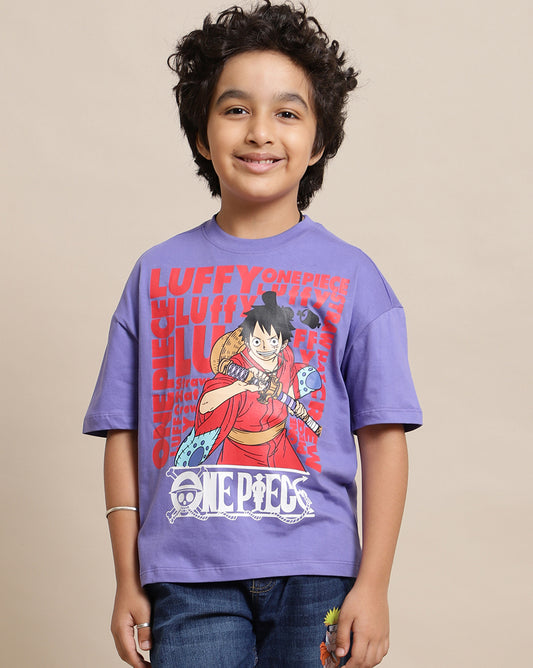 One Piece Printed Oversized Tshirt For Boys